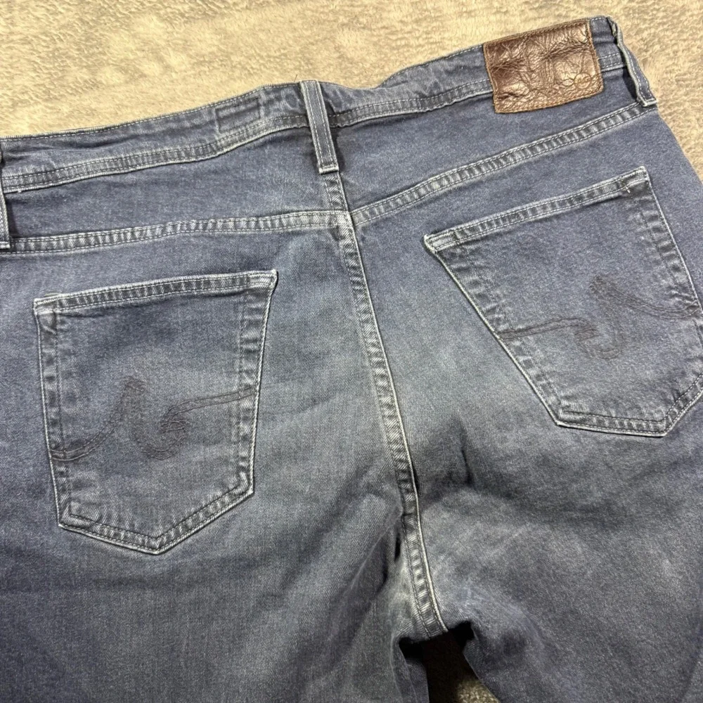 AG Adriano Goldschmied The Vane Straight Leg Jeans Mens 38x28 Dark Indigo Blue
